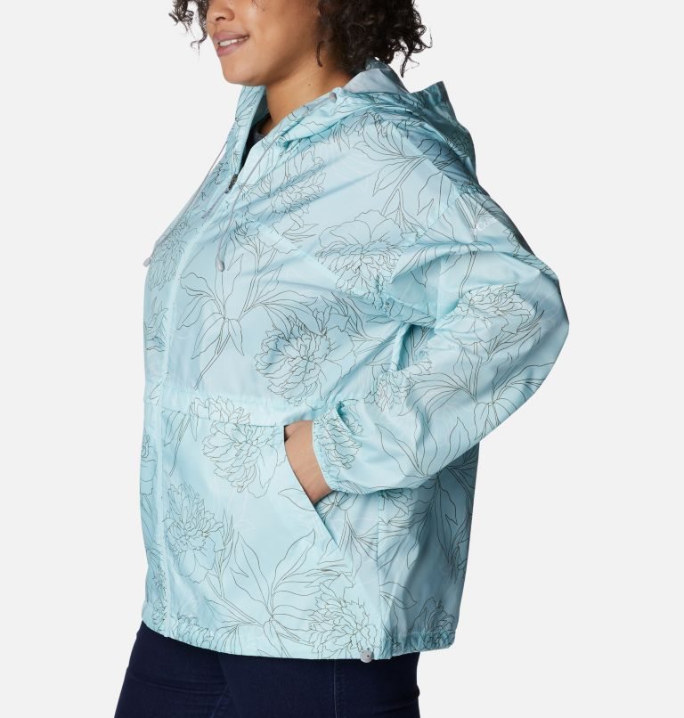 Jacheta Columbia Alpine Chill Windbreaker Dama Albastri Deschis | Plus Size WV819ZASQ